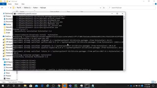 How to Convert Python .py file to Windows Executable .exe file смотреть онлайн