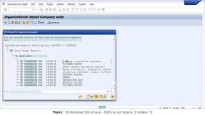 SAP SD || ENTERPRISE STRUCTURE  - Define Company Video 5 || SAP SD Realtime Training Course 2023