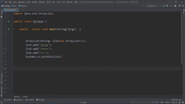 #Java | Arraylist مصفوفة
