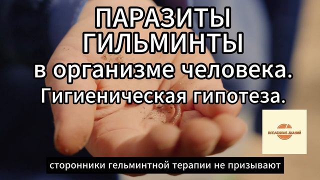 074 Паразиты, гельминты в организме человека. Гигиеническая гипотеза.