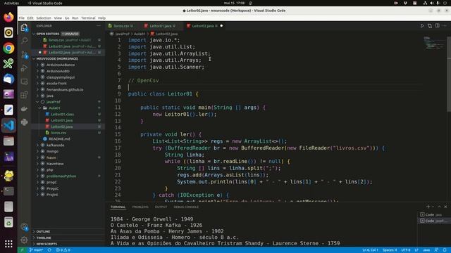Java Prof - Arquivos CSV смотреть онлайн