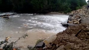 смыт мост с. Каменка Дальнегорского района Приморского край. Тайфун Lionrock.