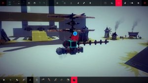 Besiege: Вертолет. Соосная схема 1 "Основа вертолета"