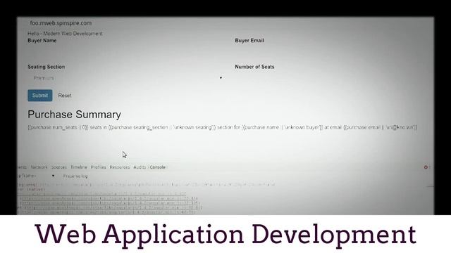 Web Application Development - Modern Web App Development