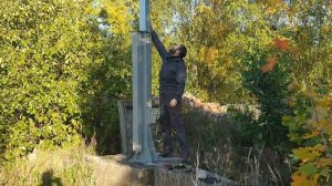 телескопическая механическая мачта с лебедкой  большой грузоподъемности VM5M