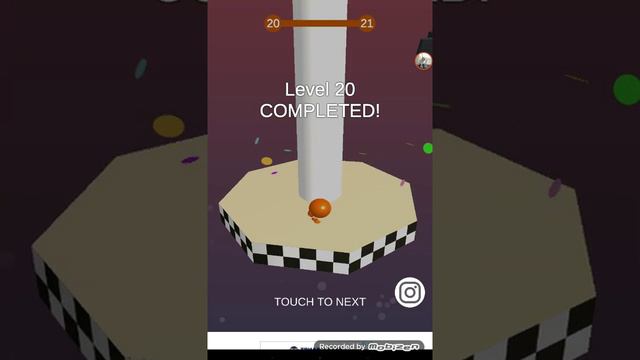 Играю в Stack Ball 18-22 уровень смотреть онлайн