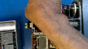 Радиостанция Р-105Д, вид изнутри.