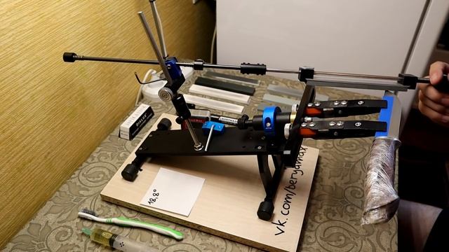 Восстановление интересного ножа. Сталь М390, рукоять из айронвуда. смотреть онлайн