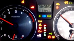 Honda Stream RN6 meter self test
