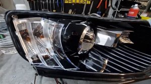 Skoda Octavia Оживление света: замена биксеноновых линз на диодные двухчиповые Zorkiy F40 5k BI-LED