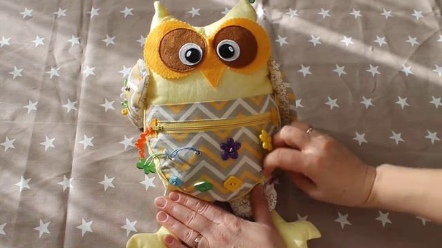 Умная сова. Развивающая игрушка для малыша.