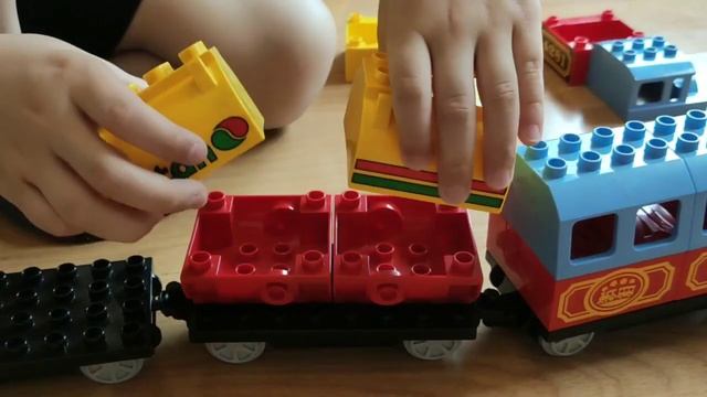 Как сделать поезд из ЛЕГО Дупло!!! смотреть онлайн