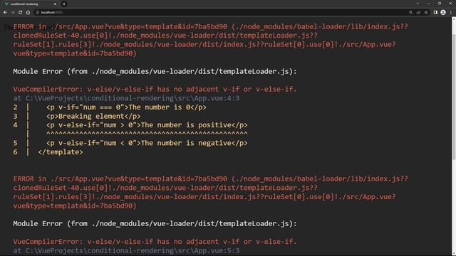 #11 - Conditional Rendering - Vue 3 (Options API) Tutorial