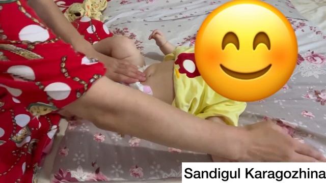 Баланын іш ауырғанда жасалатын массаж. Іші бірден басылады. Жел шығару смотреть онлайн