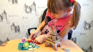 ПАРИЖ Эйфелева башня.Собираем 3D puzzle/PARIS The Eiffel Tower