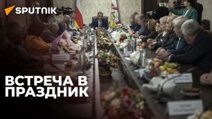 Что обсуждали депутаты I созыва с президентом Южной Осетии Аланом Гаглоевым