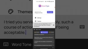 WordTone Feature - CleverType