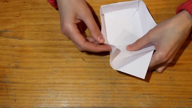 Оригами коробочка  с крышкой