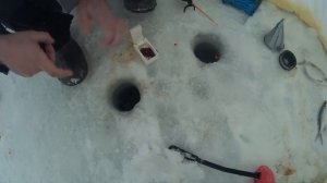 Зимняя рыбалка в палатке. Озернинское водохранилище 2017г.