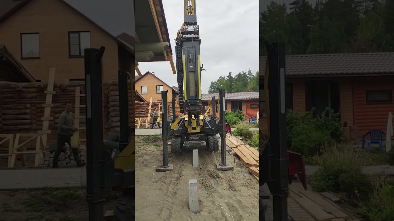 ЖБ сваи по крыльцо #стройматик #бизнес2023 #фундаментдлядома