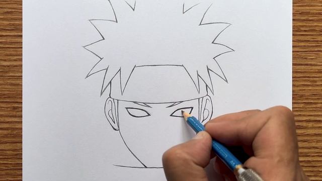 Anime sketch | how to draw Pain step-by-step - [Naruto] | Easy drawing ideas for beginners смотреть онлайн