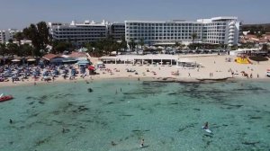 NISSI BEACH AYIA NAPA CYPRUS BY DRONE