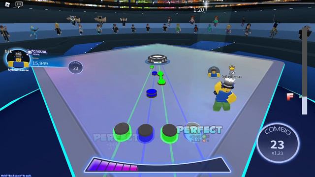 Playing Friday Night Funkin Songs In Robeats (Roblox) смотреть онлайн