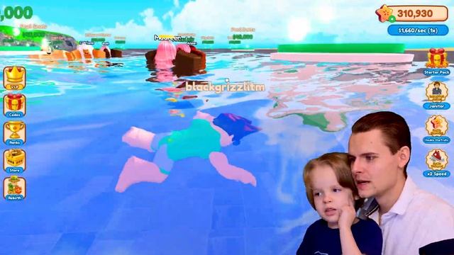 Купили ОСТРОВ и ПОСТРОИЛИ свой АКВАПАРК. Играем в ROBLOX Star Water Park Tycoon от FGC смотреть онлайн