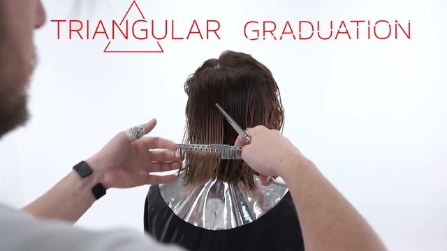 LONG BOB / LOB HAIRCUT: how to cut perfect triangular shape - NIKITOCHKIN
