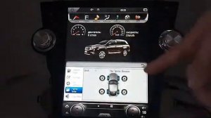 Штатная магнитола в стиле Tesla для Toyota Highlander (2007-2013) Android 6.0.1 FY-8074