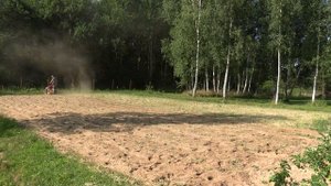 17.07.2023. Заделка сидератов фрезой ФР-00010. Мотоблок МТЗ Weima WM188F 13л/с