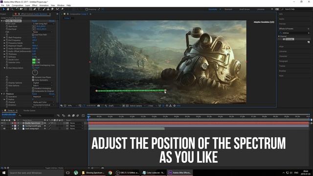 How To Make A Glowing Audio Spectrum In After Effects - 2019 Tutorial | HD