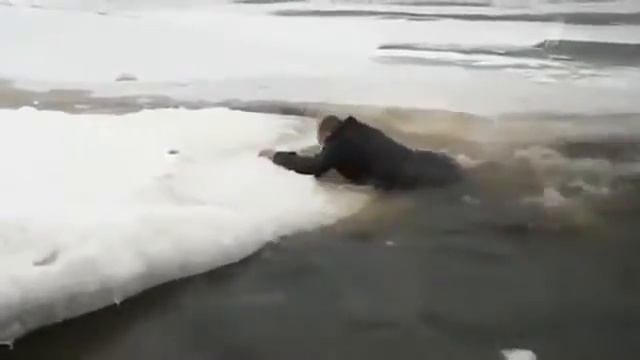 Самоспасение из полыньи. Ч.2.