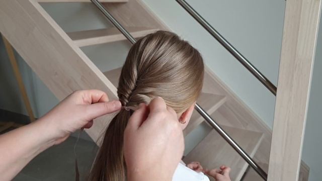 ☘️ ПРИЧЕСКИ☘️КОСА с помощью ленты☘️@Darlihair смотреть онлайн