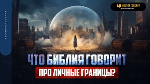Что Библия говорит про личные границы? | "Библия говорит" | 1856