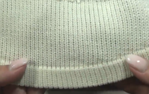 Машинное вязание
Как связать закруглённый низ детали обработанный планкой с подгибом.