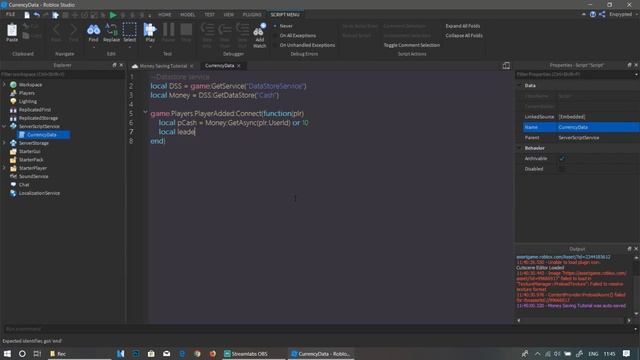 Make a Currency Saving System on your ROBLOX Game! смотреть онлайн