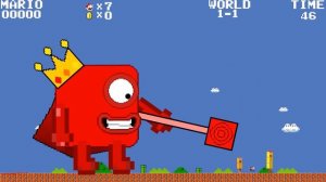 R.I.P Numberblocks 1, Mario and Numberblocks 100 Very Sad | Game Animation