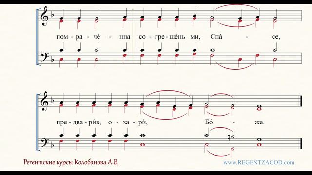 Глас 3, песнь 5, ирмос: "К Тебе утренюю" смотреть онлайн