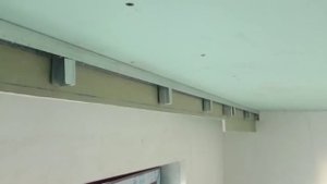 короб - карниз для штор, монтаж гипсокартона. Drywall installation.