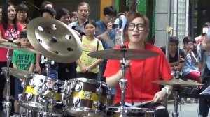 S. White. 羅小白 I'm sorry. Барабанщица-виртуоз из Тайваня.Amazing Girl Drummer นางฟ้าตีกลอง