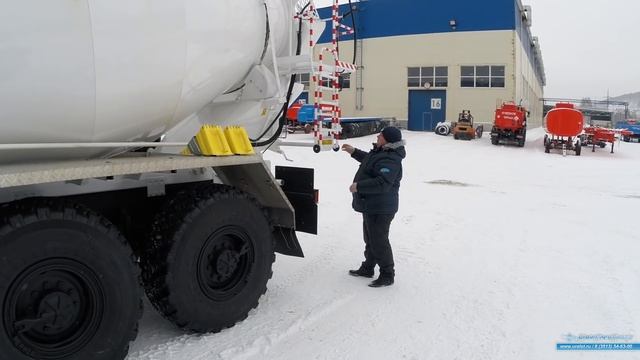 Автобетоносмеситель на шасси Урал 4320-72М АБС 6АП смотреть онлайн