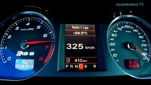 Audi RS6 V10 vs. BMW M5 F10 - Acceleration Sound 0-100, 0-300 km/h