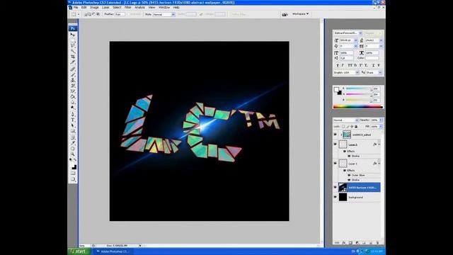 LC Logo Speed art (Photoshop CS3) смотреть онлайн