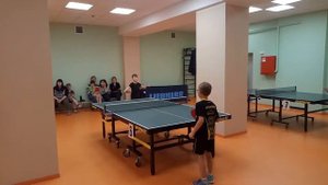 Финал турнира по настольному теннису среди детей до 10 лет