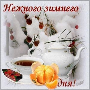 Зимний приветик тебе от меня! Добрый зимний день пускай удачным будет! Позитивчик для друзей