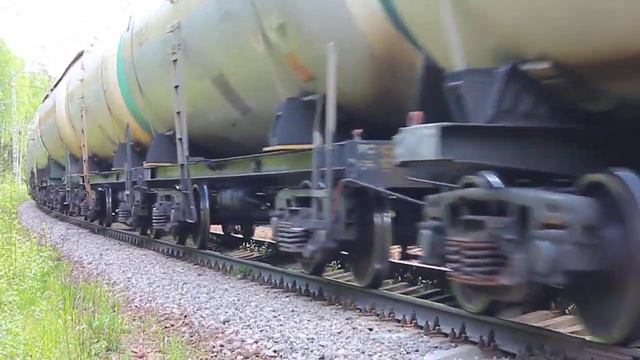 ВЛ10У-577 (РЖД/Окт, ТЧ-21 Волховстрой) с грузовым поездом