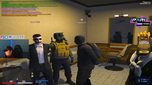 РОКСИ ДУШИТ НАГЛЫХ ГОСНИКОВ В ГТА 5 РП смотреть онлайн