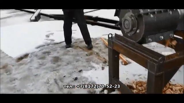 Измельчитель древесины барабанного типа. Дереводробилка, дробилка горбыля.