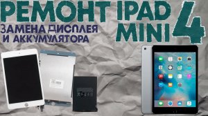 Ремонт iPad mini 4|Замена дисплея и аккумулятора